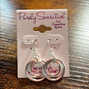 Silver Tone Hoop Earrings for Sensitive Ears